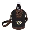 Outlet 🔔 Legacy® NHL Nashville Predators Insulated Growler Tote with 64 Ounce Glass Growler ❤️