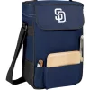New 😉 Legacy® MLB San Diego Padres Duet 618 Ounce Wine and Cheese Tote 🎉