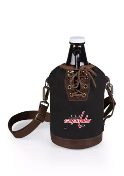Cheapest ⭐ Legacy® NHL Washington Capitals Insulated Growler Tote with 64 Ounce Glass Growler ❤️ -Wine corkscrew Shop Belk 481