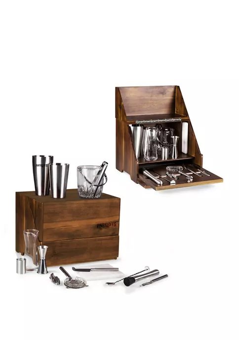 Discount 👍 Legacy® NFL New England Patriots Madison Acacia Tabletop Bar Set 🛒 2 Discount 👍 Legacy® NFL New England Patriots Madison Acacia Tabletop Bar Set 🛒 - Image 2