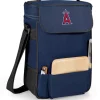 Outlet ✨ Legacy® MLB Los Angeles Angels Duet 618 Ounce Wine and Cheese Tote 🛒