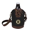 Budget 👏 Legacy® NHL Boston Bruins Insulated Growler Tote with 64 Ounce Glass Growler 👏
