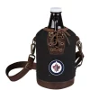 Hot Sale 👍 Legacy® NHL Winnipeg Jets Insulated Growler Tote with 64 Ounce Glass Growler 🥰