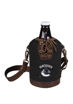New ✨ Legacy® NHL Vancouver Canucks Insulated Growler Tote with 64 Ounce Glass Growler 🔥 -Wine corkscrew Shop Belk 805